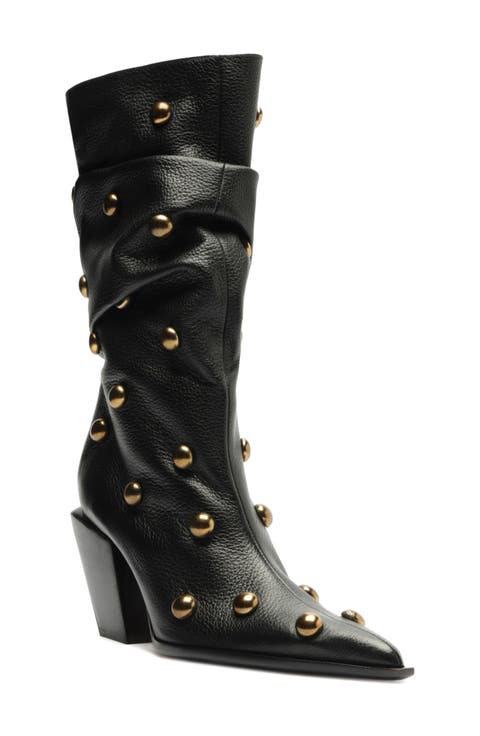 Tulsa Stud Pointed Toe Boot (Women) (Narrow Calf)