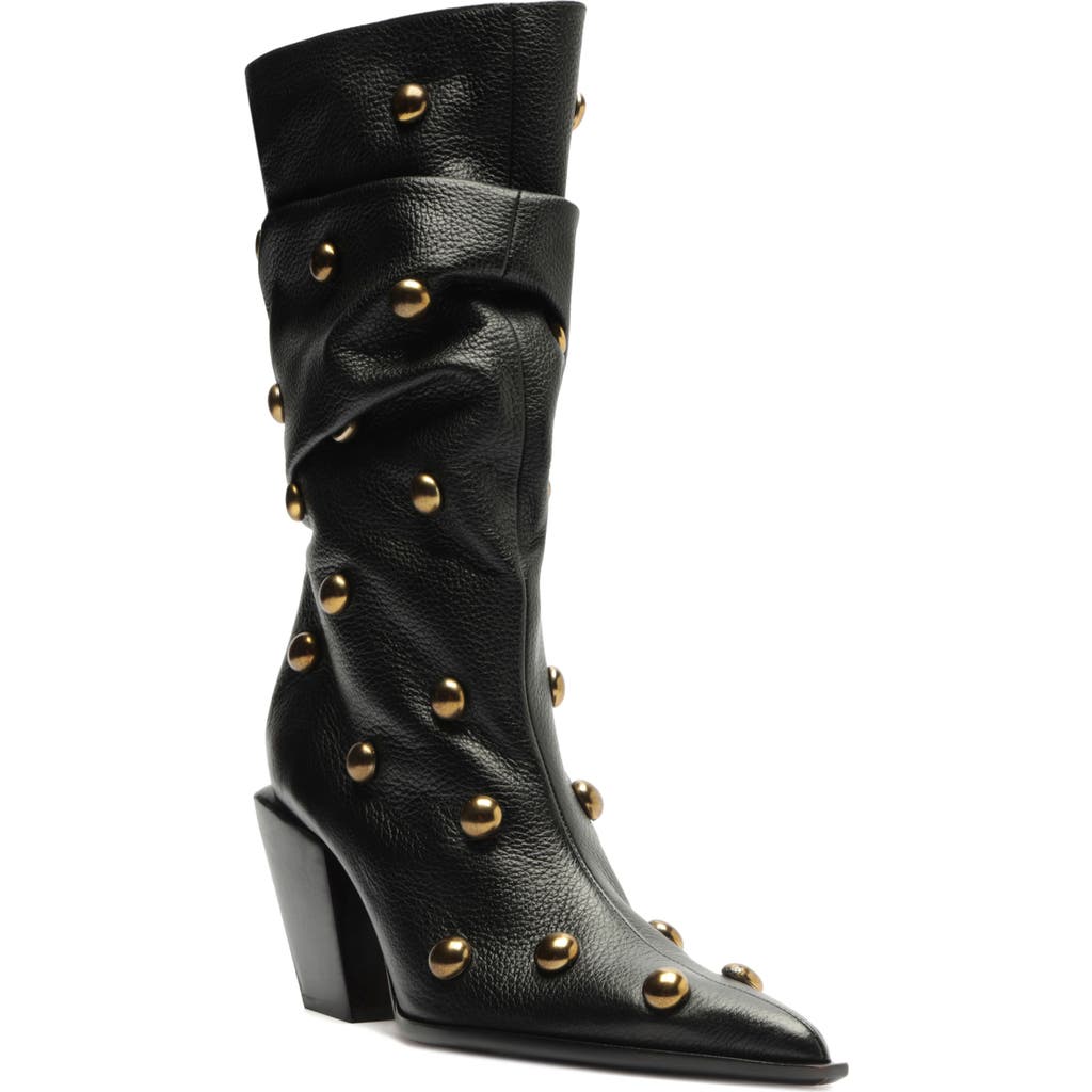 Schutz Tulsa Stud Pointed Toe Boot In Multi