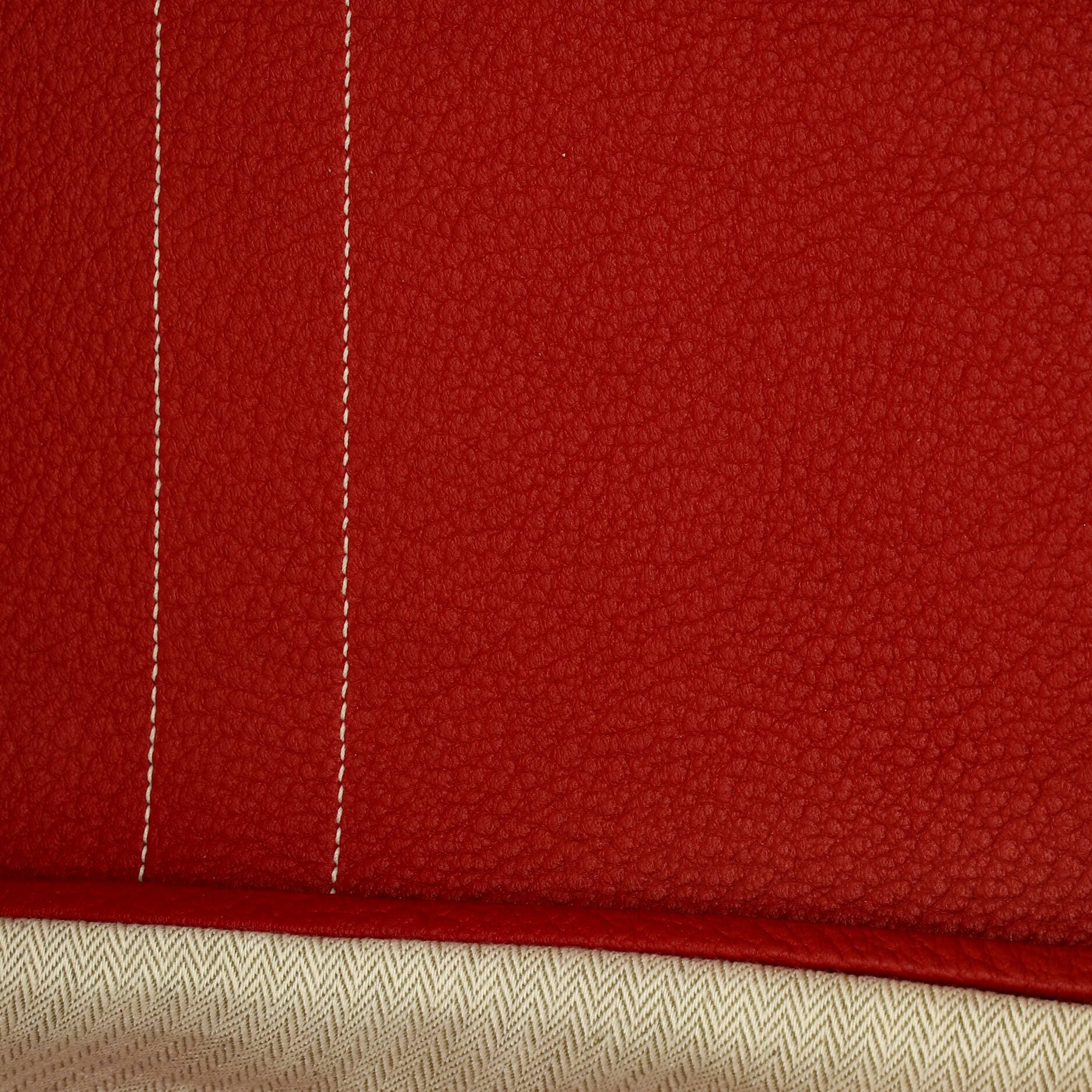 Pre-Owned Hermes Garden Party Tote Leather 36, Alternate, color, Rouge Casaque