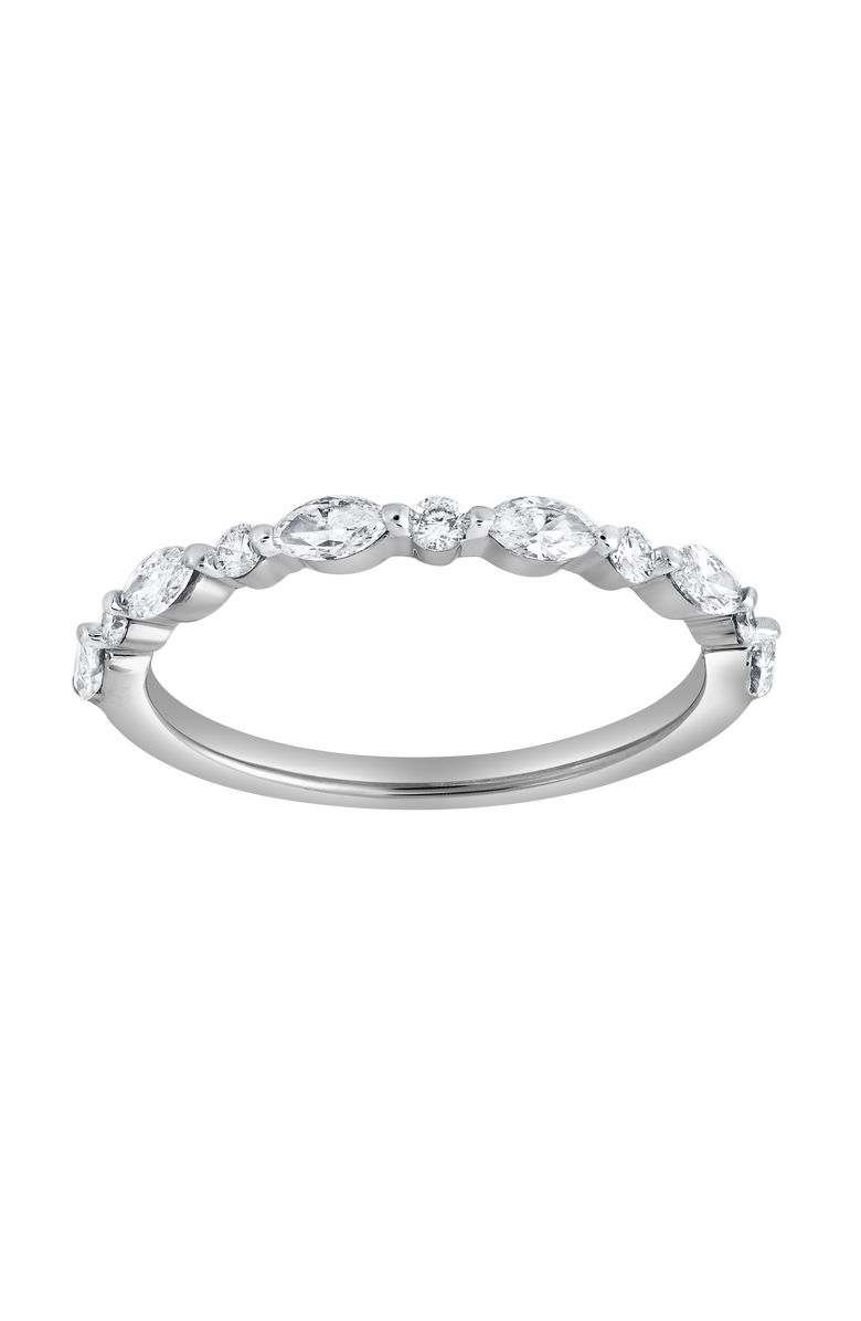 LuvMyJewelry Mariah 0.5 Ct Marquise Lab Grown Diamond Band, Main, color, 14K White Gold