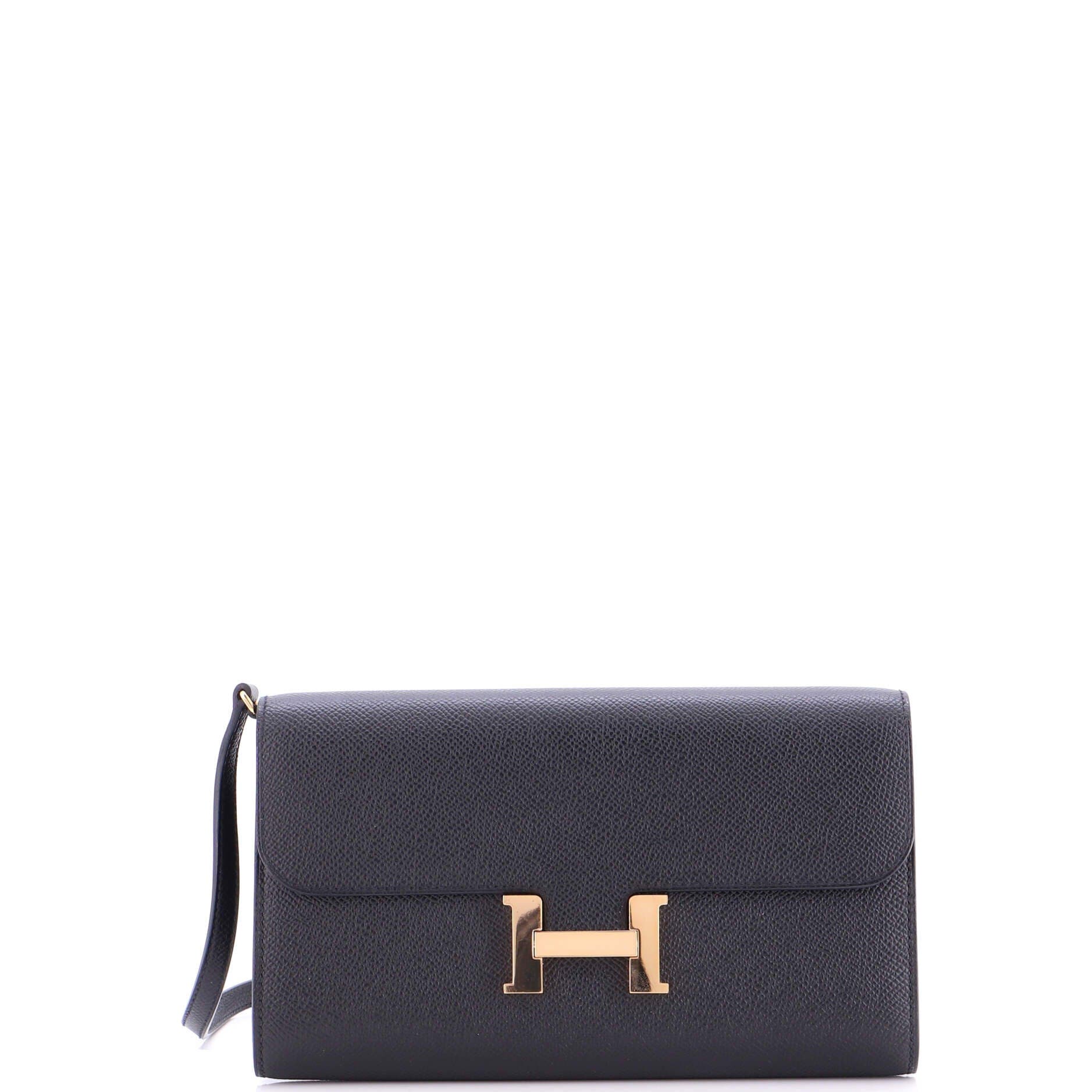 Pre-Owned Hermes Constance To Go Wallet Epsom, Main, color, 