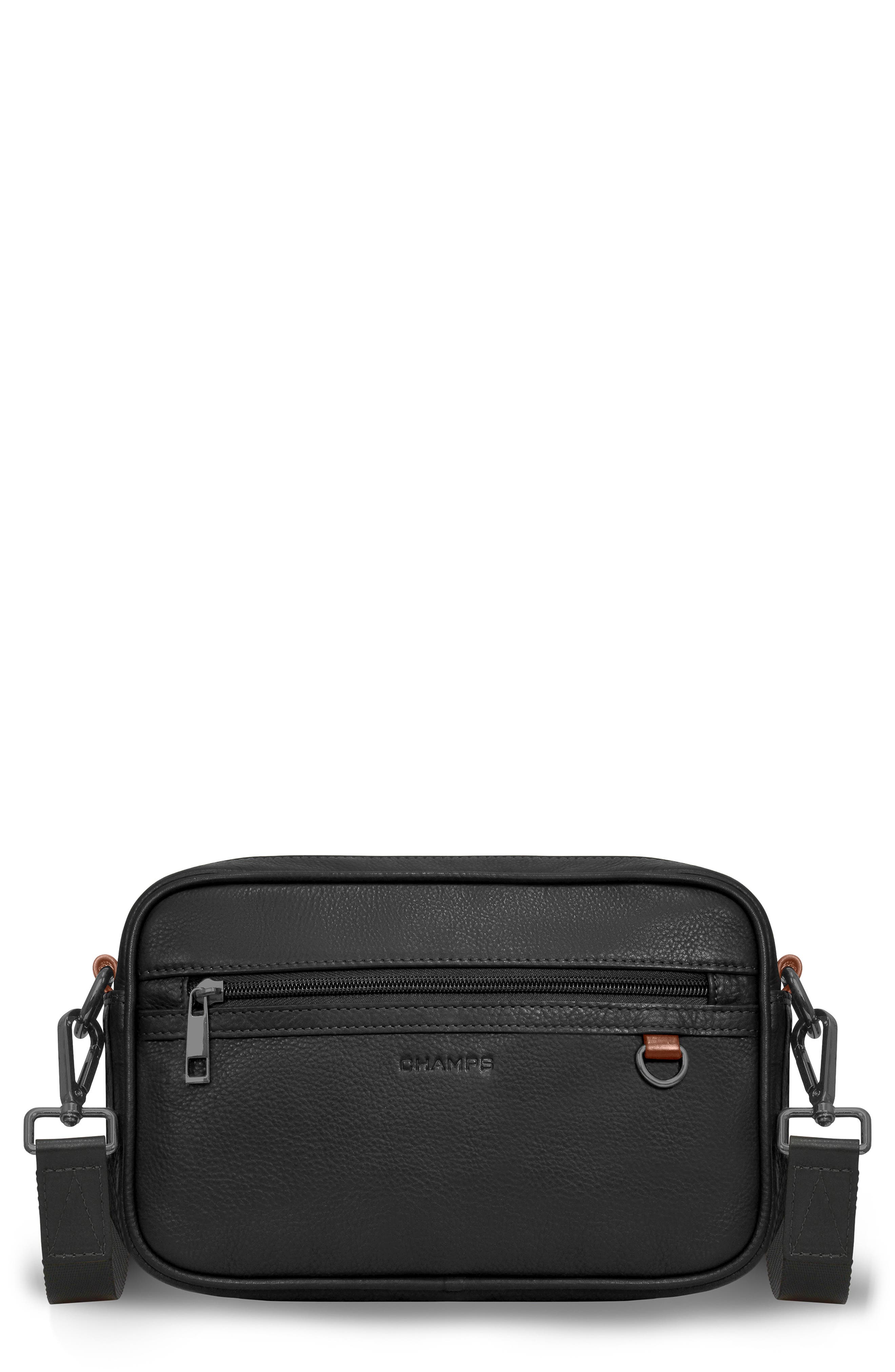 CHAMPS Onyx Water Resistant Crossbody Bag
