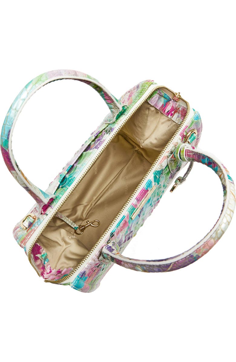 Brahmin Small Caroline Croc Embossed Leather Satchel, Alternate, color,