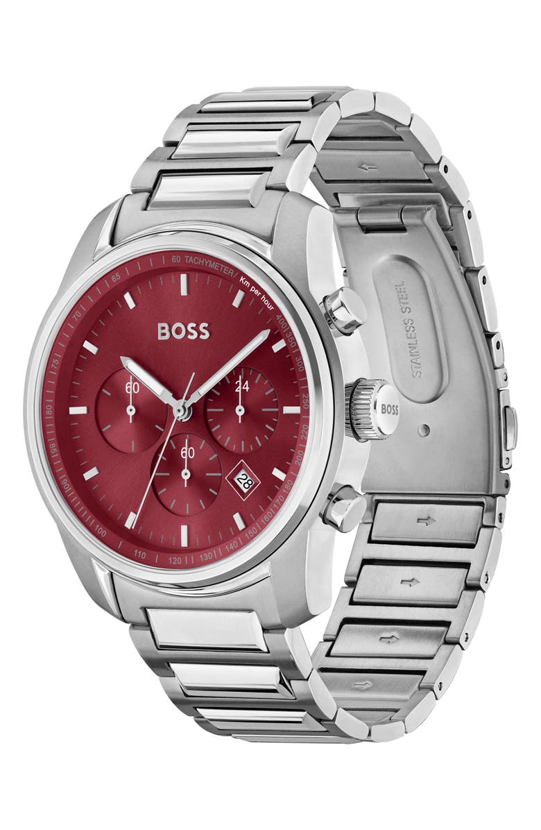 BOSS Trace Chronograph Bracelet Watch, 44mm, Alternate, color, 