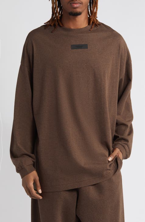 Essentials brown offers Long sleeve shirt