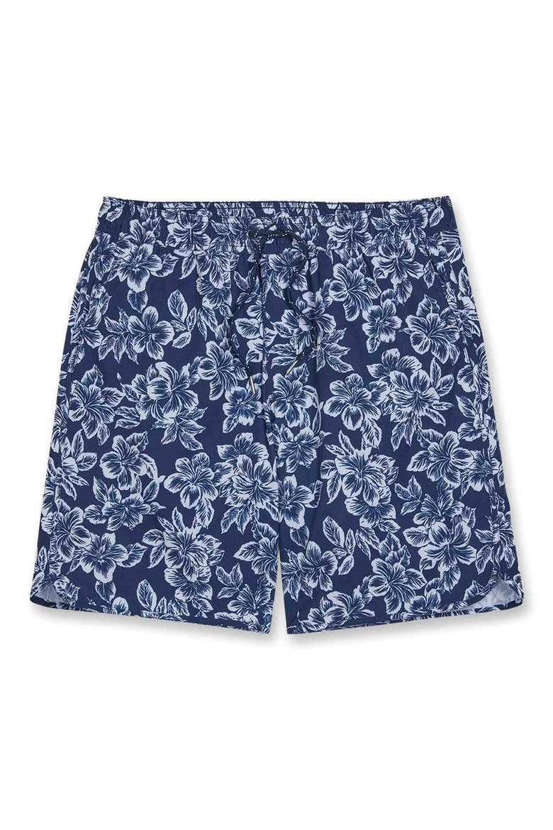 The Anchor Swim Trunks, Alternate, color, NAVY BOTANICAL