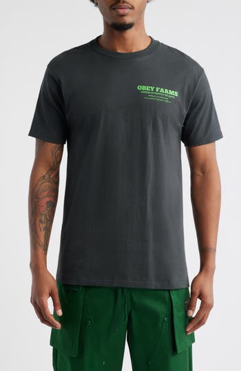OBEY OBEY OBERY FARMS GRAPHIC T-SHIRT