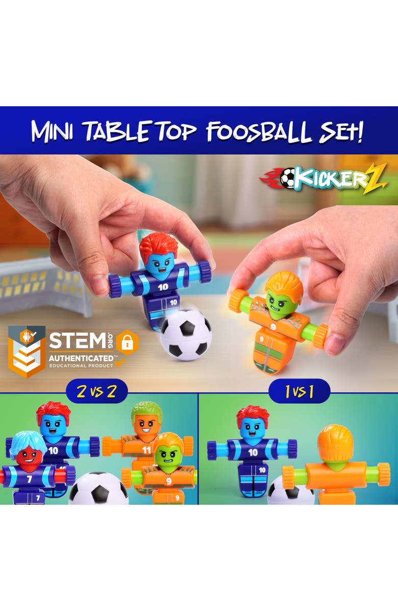 Power Your Fun Kickerz Soccer Fidgets Game Set 8pc, Alternate, color, Multicolor