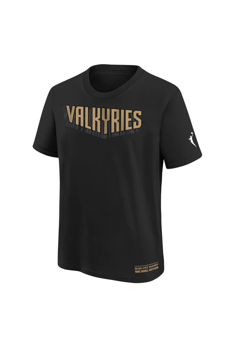 Youth Nike  Black Golden State Valkyries Rebel Edition T-Shirt, Alternate, color, Black