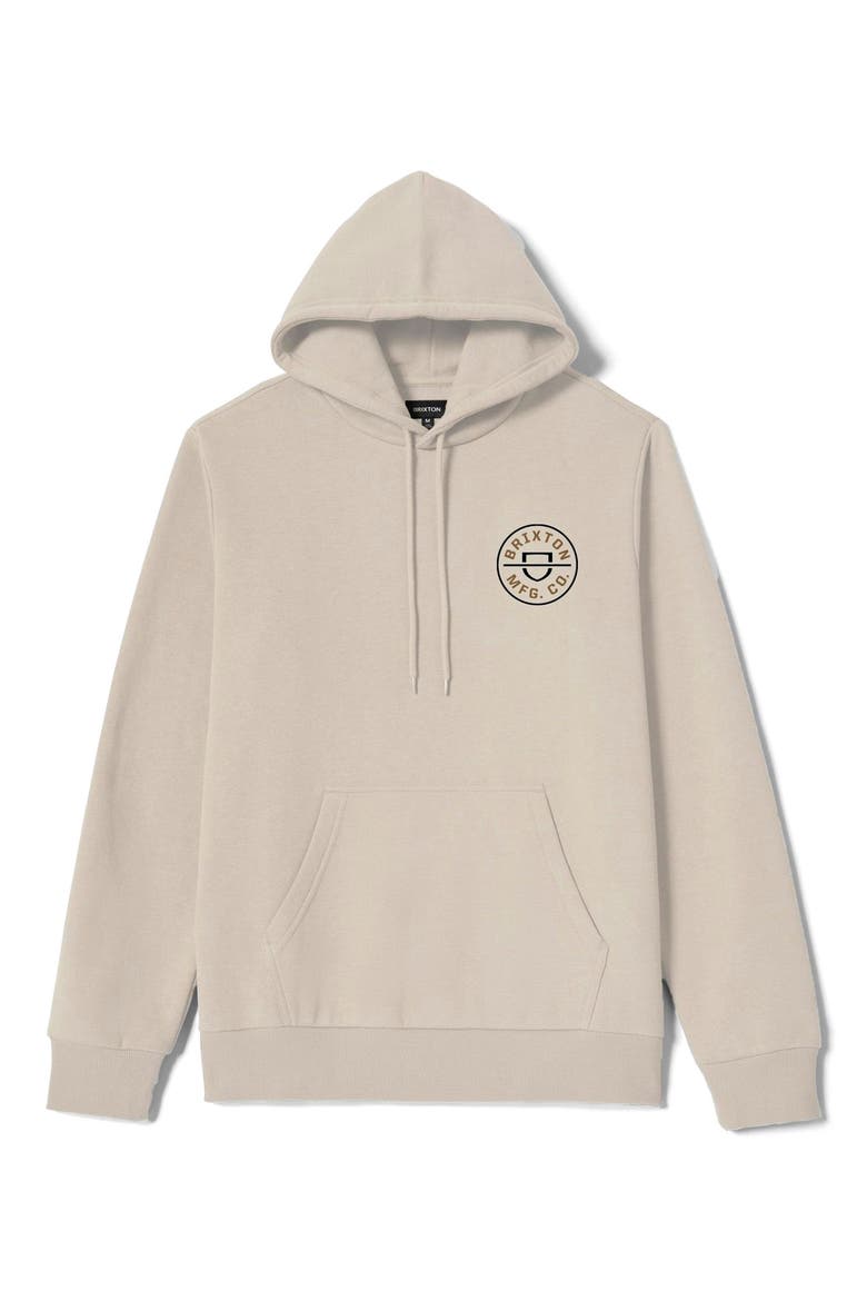 Crest Graphic Hoodie, Alternate, color, CREAM/BLACK/WASHED COPPER