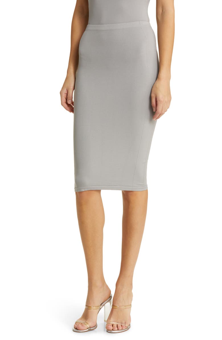 HOUSE OF CB Shahla Pencil Skirt, Main, color, Grey