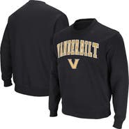 COLOSSEUM Men's Colosseum Black Vanderbilt Commodores Arch & Logo Pullover Sweatshirt
