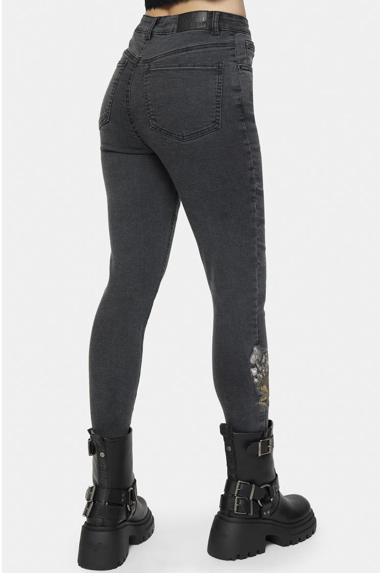 Hexborn Baba Yaga Denim Skinny Jean, Alternate, color, Grey