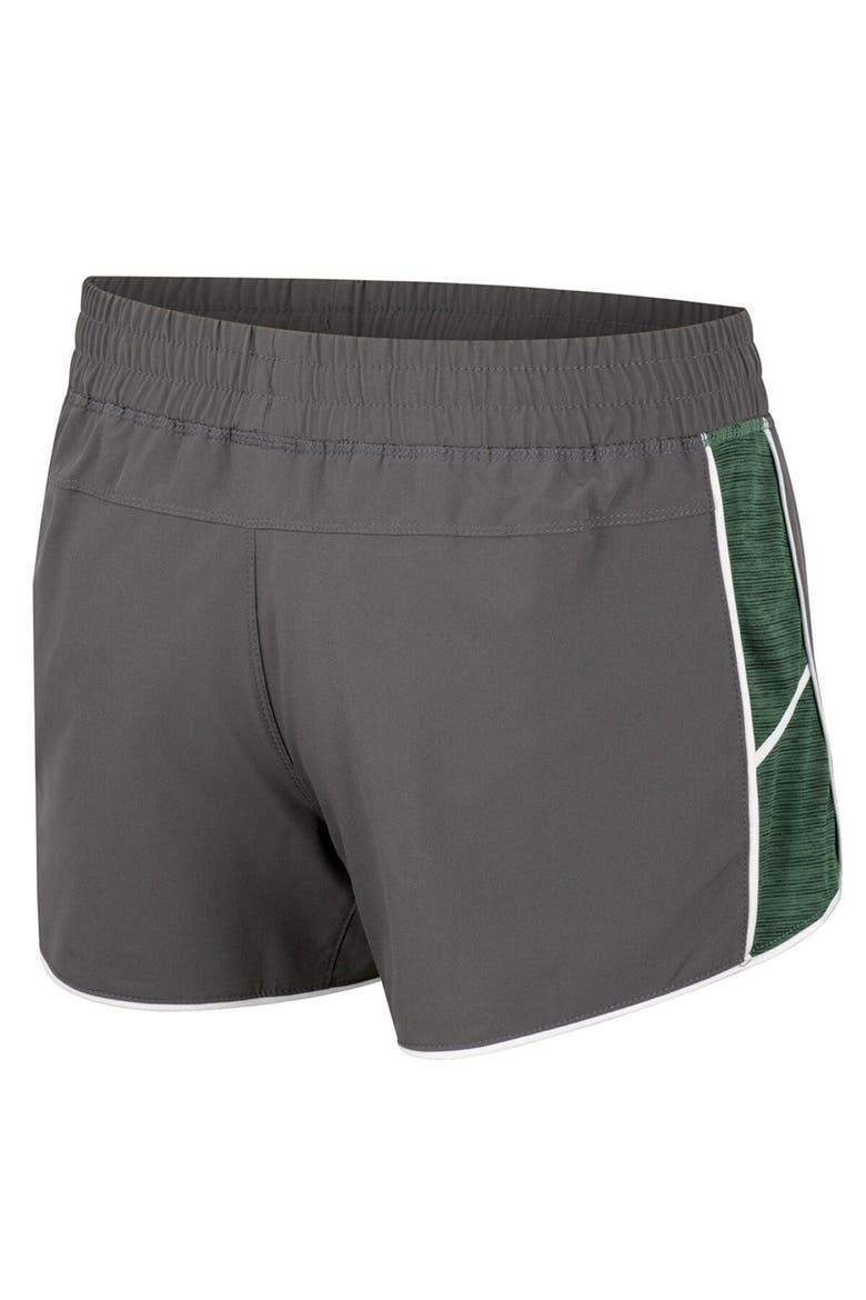 Women's Colosseum Gray Michigan State Spartans Pull The Switch Running Shorts, Alternate, color, Gray