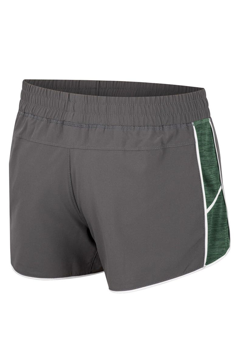 COLOSSEUM Women's Colosseum Gray Michigan State Spartans Pull The Switch Running Shorts, Alternate, color, Gray