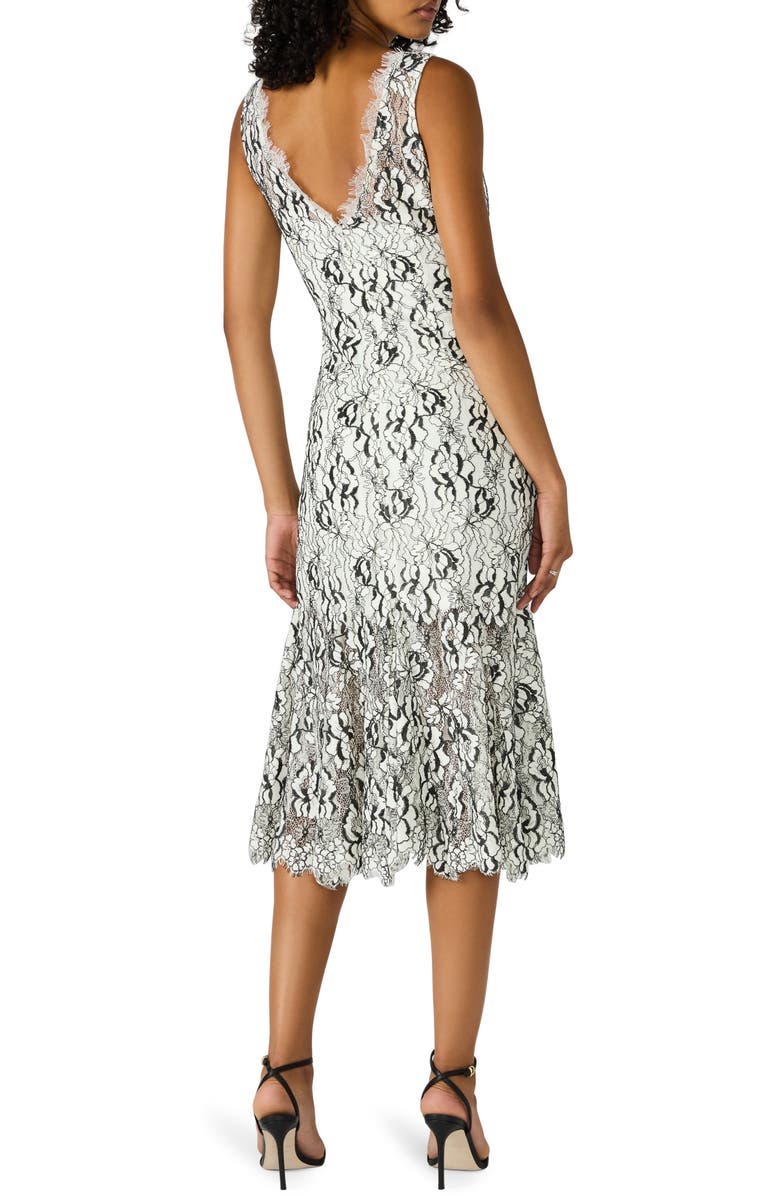 Steve Madden Lissette Midi Dress, Alternate, color, Black/ White