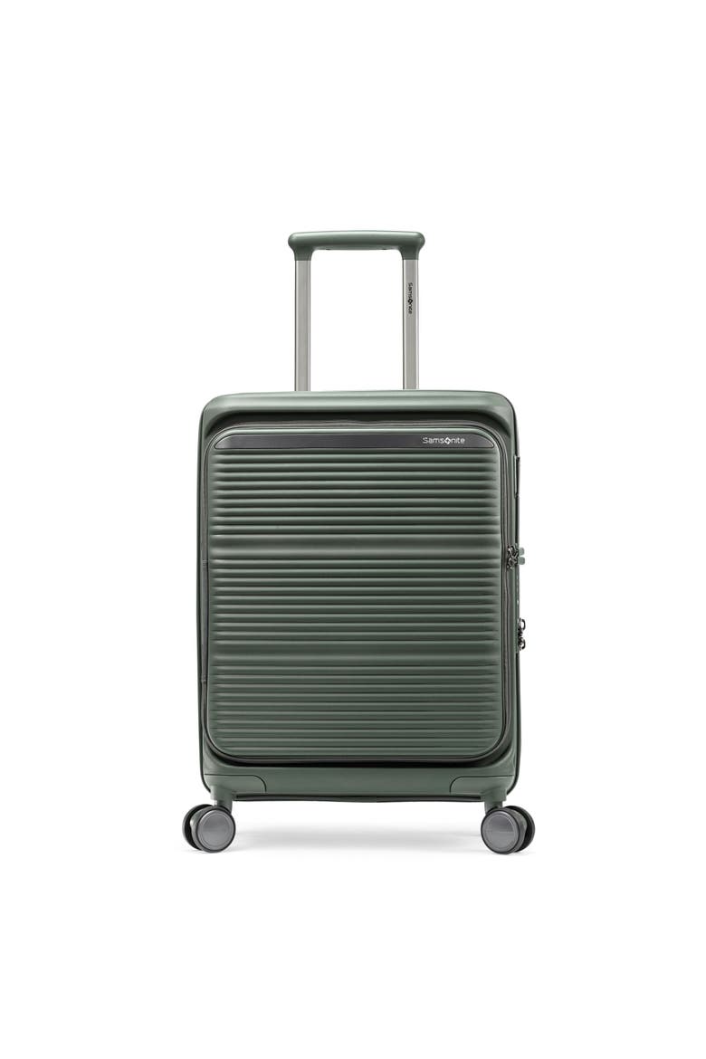 Paralux Global 22" Carry On Spinner Luggage, Main, color, Olive