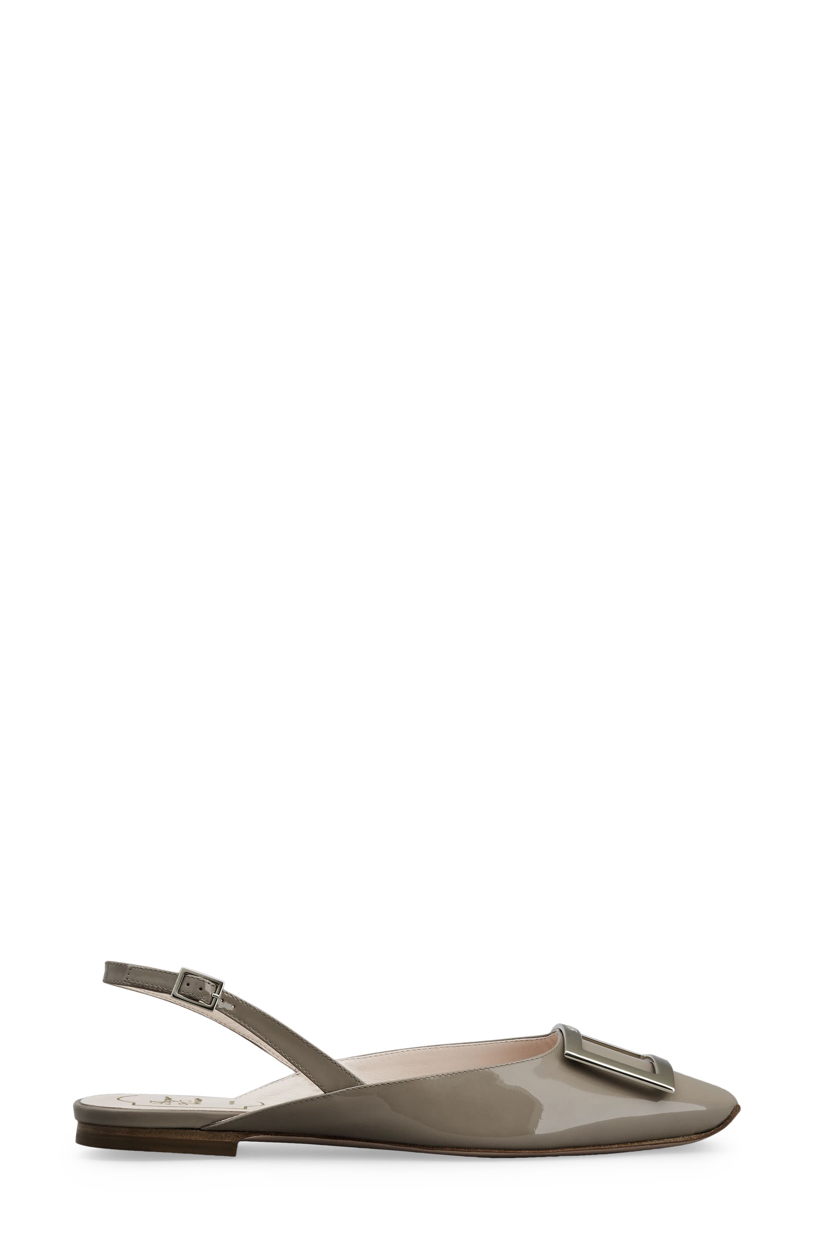 Roger Vivier Trompette Slingback Ballerina Flat, Main, color, 