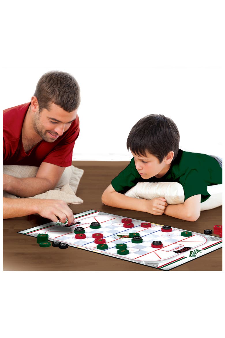 Minnesota Wild Checkers Board Game, Alternate, color, Multicolor