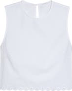 Cecilie Bahnsen Deeba Broderie Anglaise Cotton Poplin Crop Top