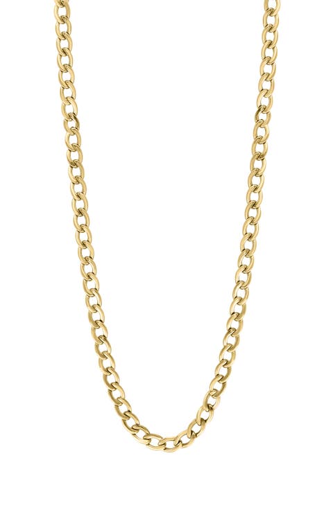 14K Yellow Gold Oval Chain Necklace