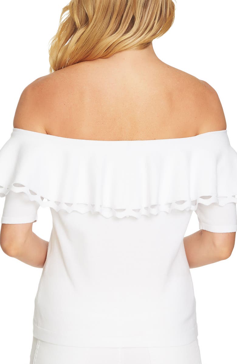 CeCe Off the Shoulder Ruffle Sweater, Alternate, color, 