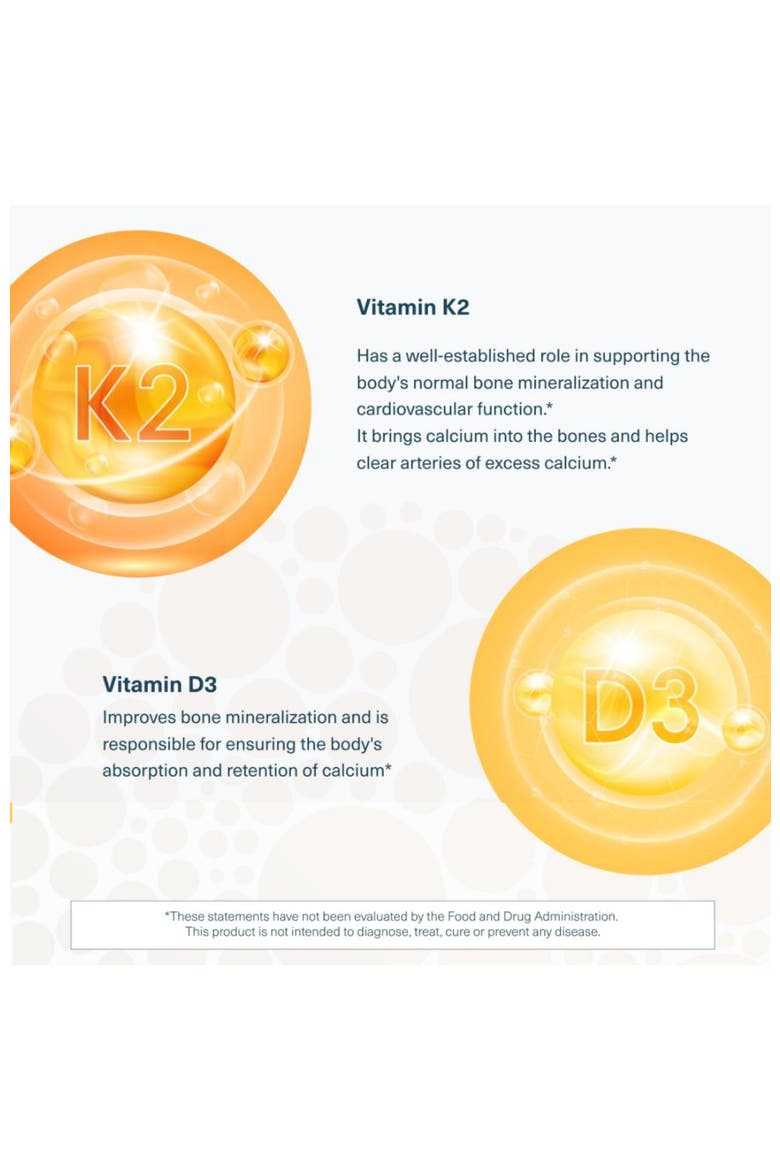 K2D3 Immune Bone Heart Health Vitamin Supplement 90 Capsules, Alternate, color, None
