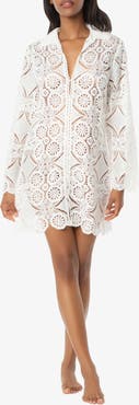 HELEN JON Lace Button Front Dress