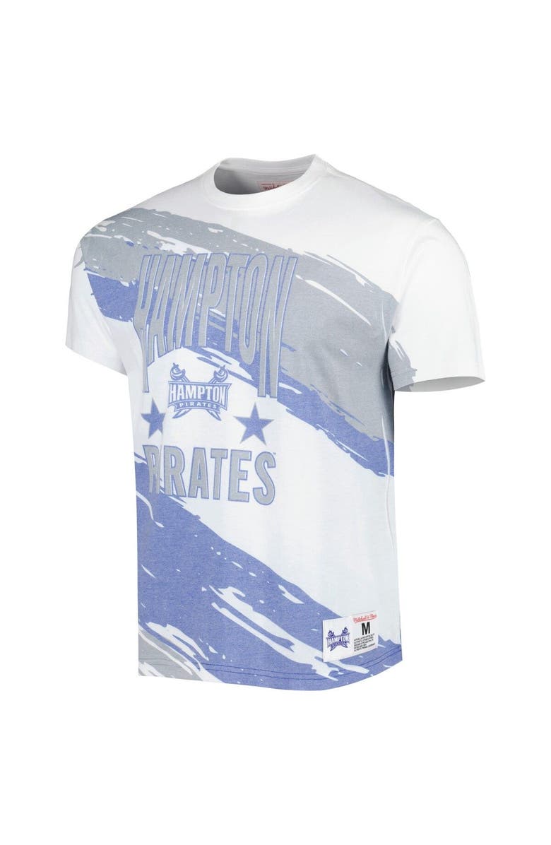 Mitchell & Ness Men's Mitchell & Ness White Hampton Pirates Paintbrush Sublimated T-Shirt, Alternate, color, White