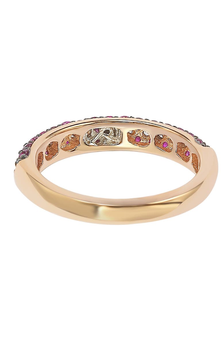 CZ Eternity Band Ring, Alternate, color, RED