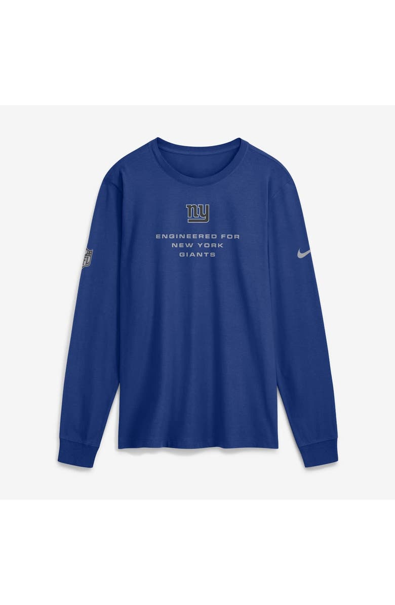 Nike Men's Nike Royal New York Giants Sideline Bold Arch Star Dri-FIT Long Sleeve T-Shirt, Alternate, color, Royal