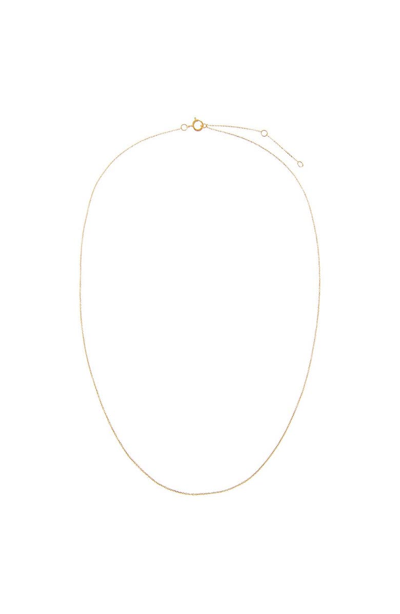 BY ADINA EDEN Dainty Cable Chain Necklace 14K, Alternate, color, 14K Gold