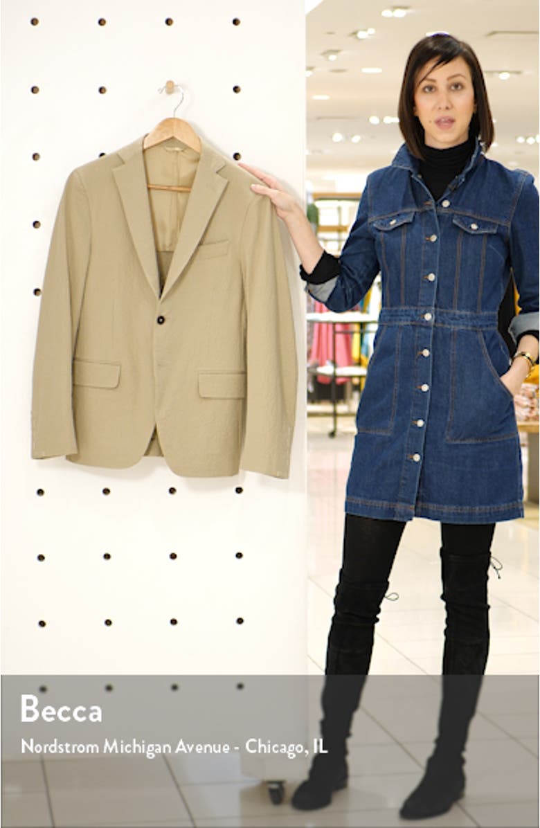 Deven Trim Fit Windowpane Sport Coat, sales video thumbnail