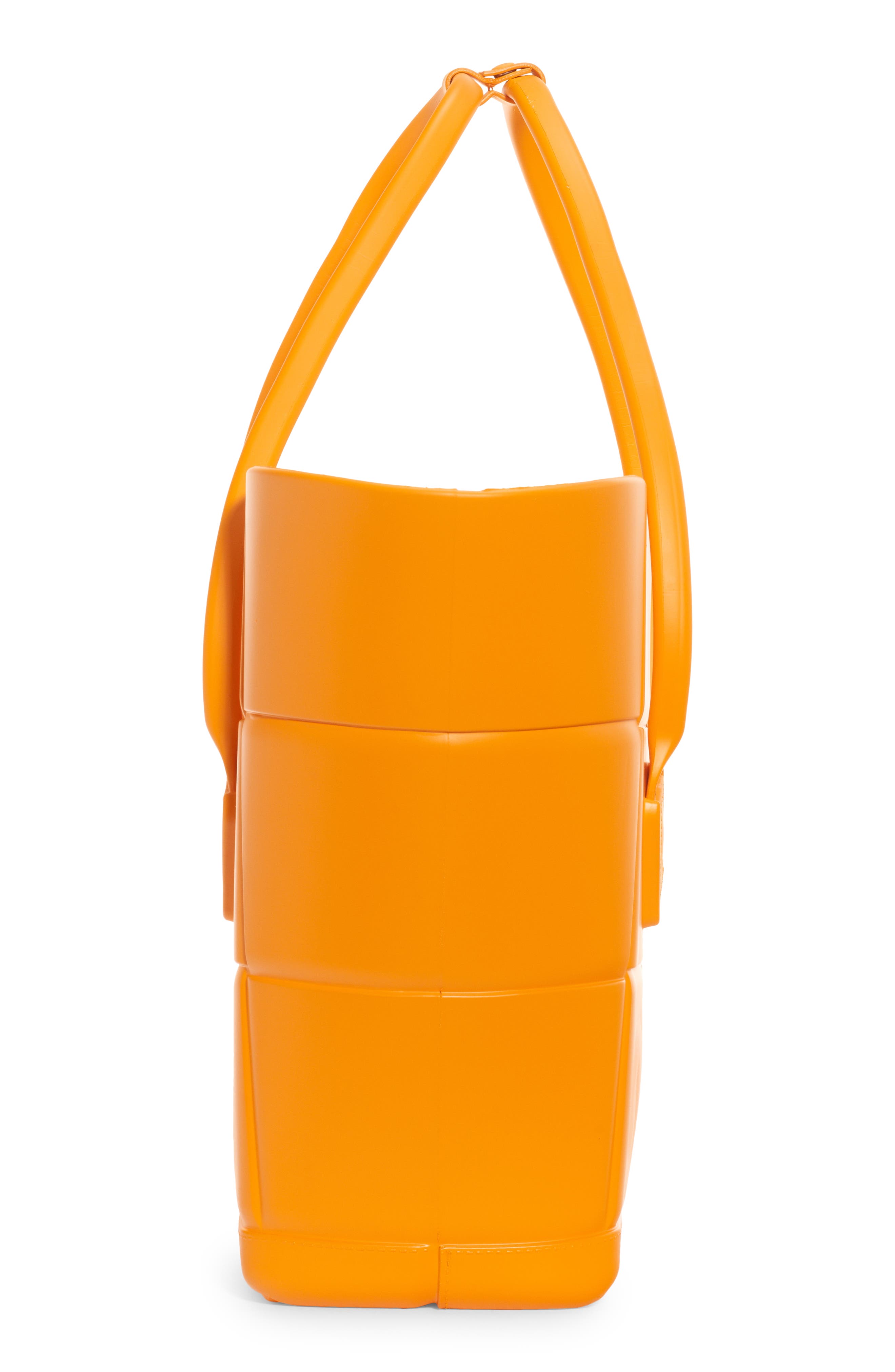 Mini Arco Embossed Rubber Tote, Alternate, color, TANGERINE