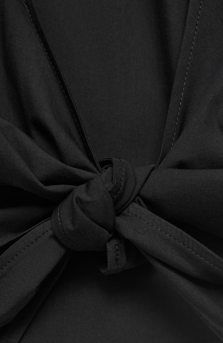 MANGO Tie Back Crop Tank, Alternate, color, Black