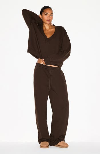 V-Neck Fleece Pullover