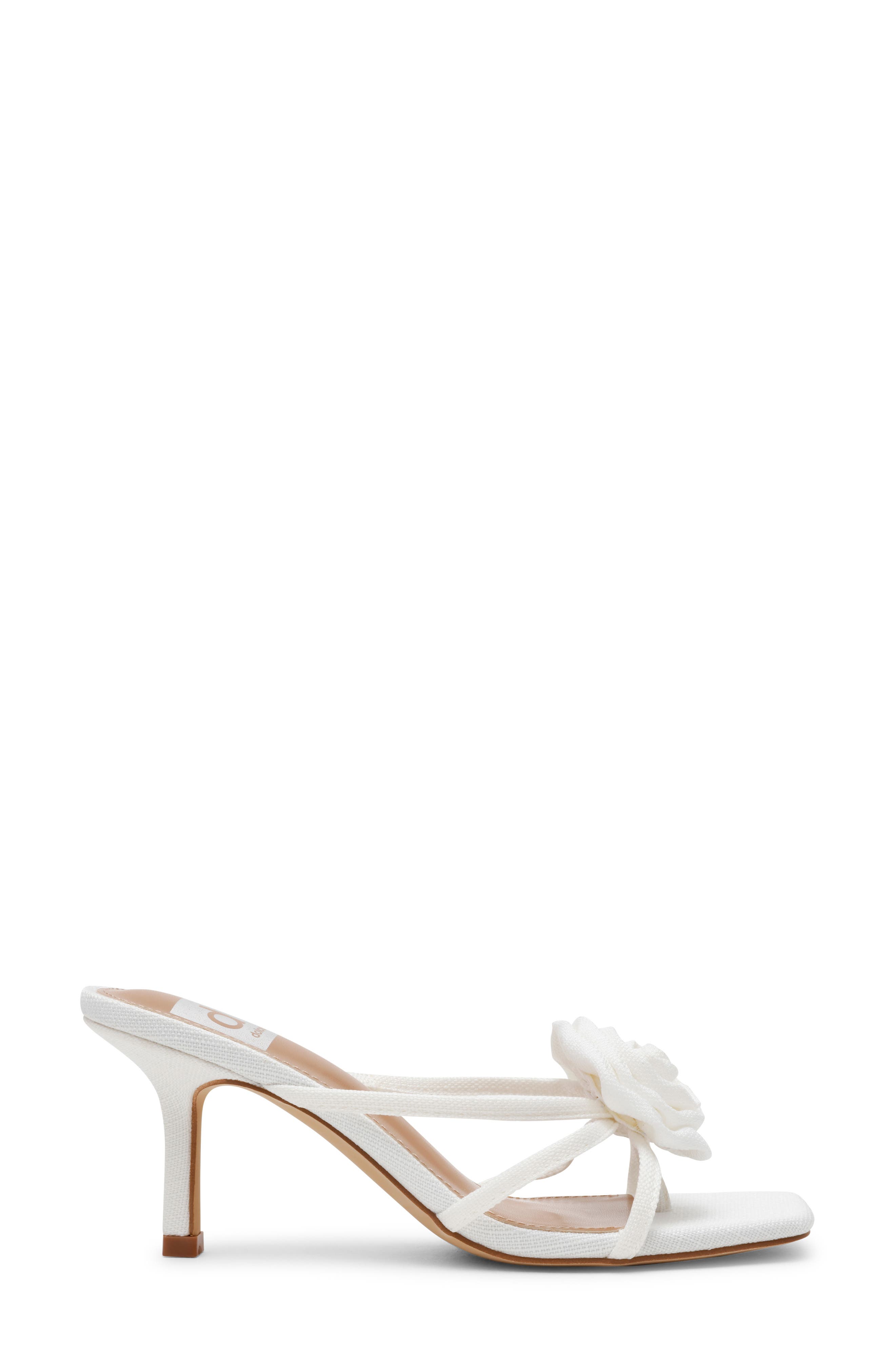 DV by Dolce Vita Zelly Rosette Sandal, Alternate, color, White