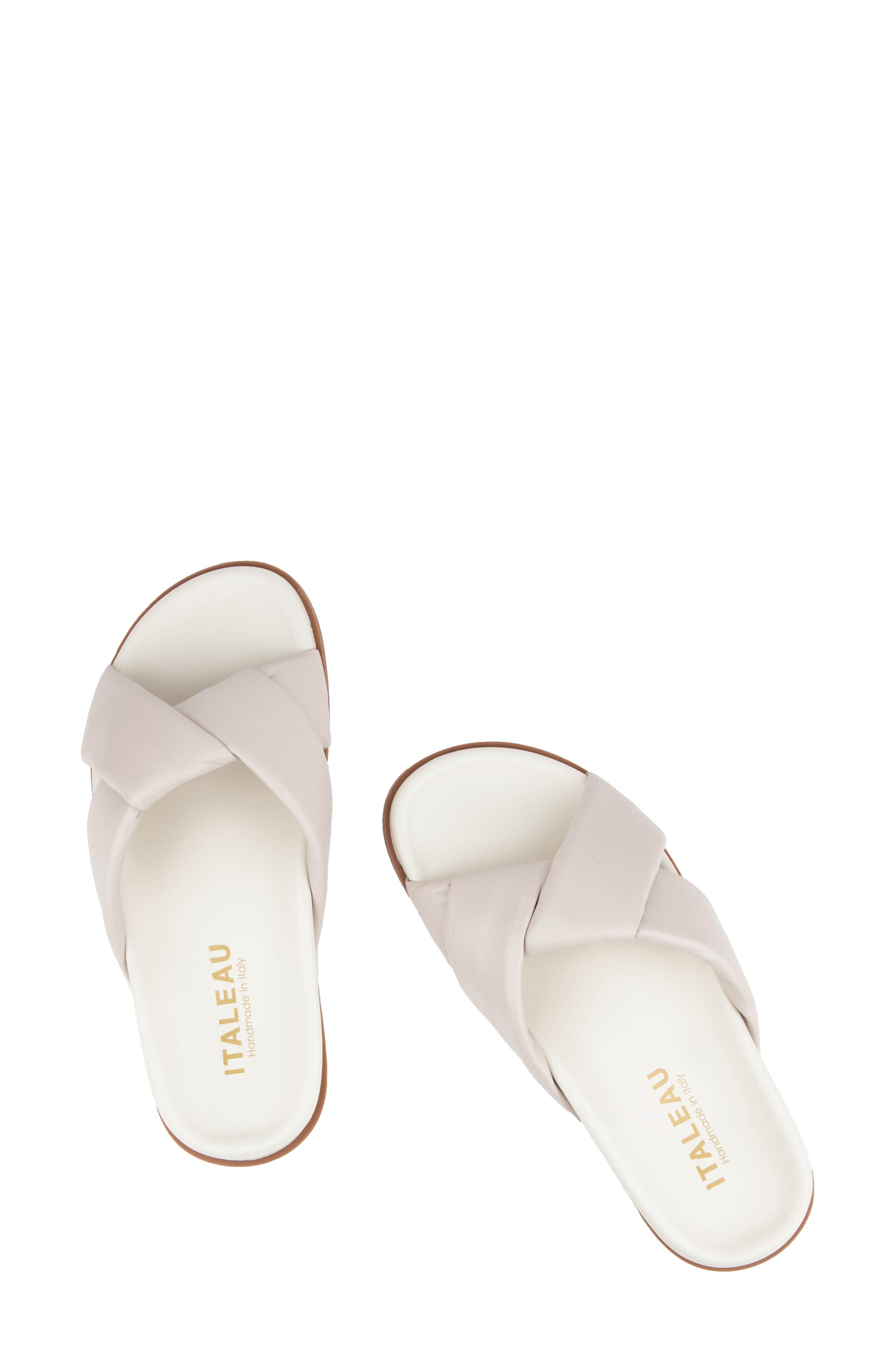 Morgana Waterproof Slide Sandal, Alternate, color, BIANCO