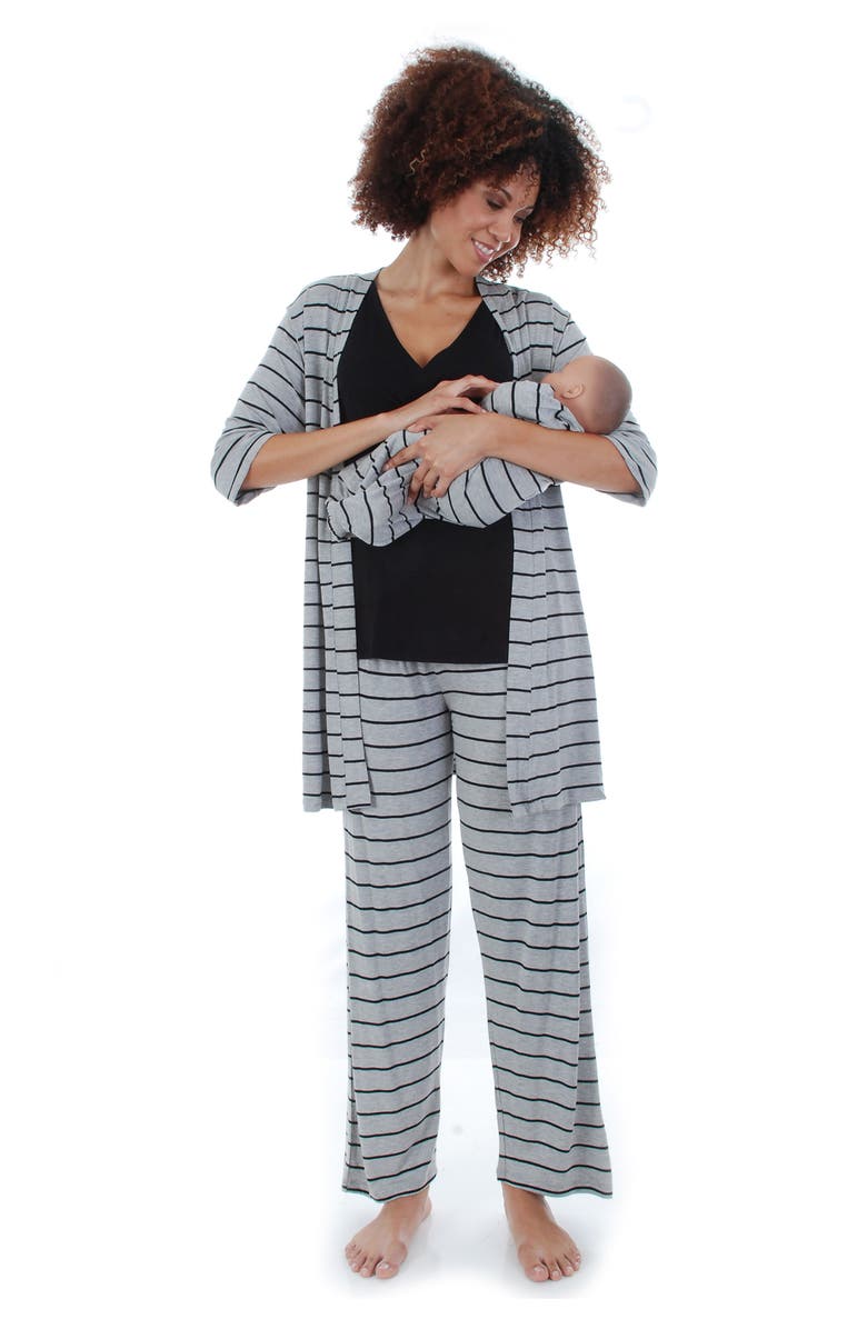 Everly Grey Analise During & After 5-Piece Maternity/Nursing Sleep Set, Alternate, color,