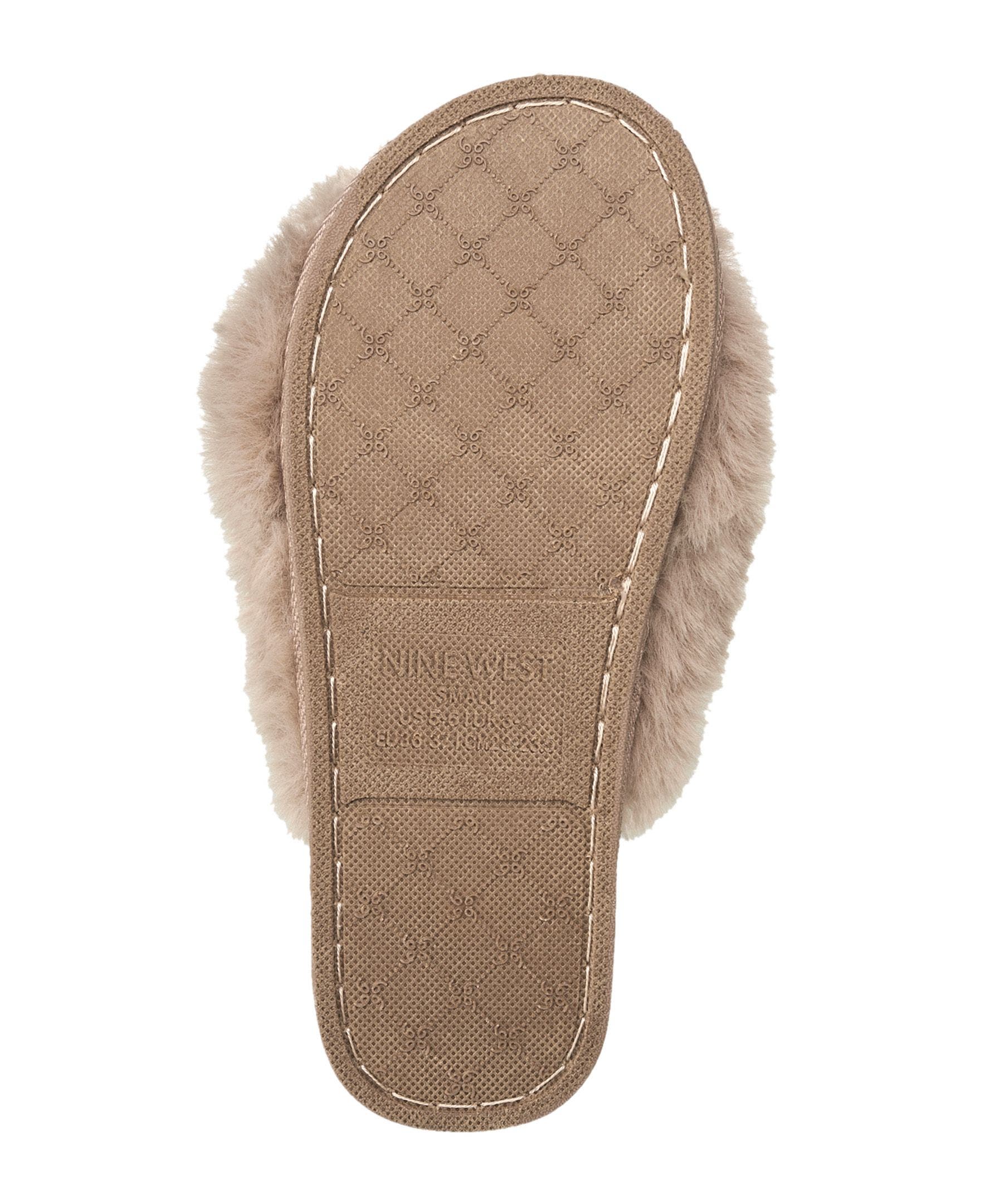 X-Band Faux Fur Slipper, Alternate, color, Tan