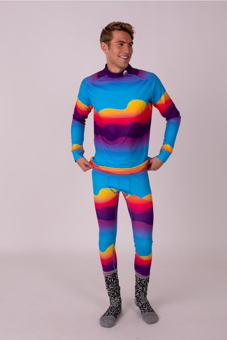 Baselayer Top - Mambo Sunset Mens, Alternate, color, multi-colour