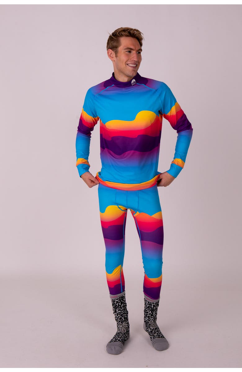 OOSC Baselayer Top - Mambo Sunset Mens, Alternate, color, Multi-Colour