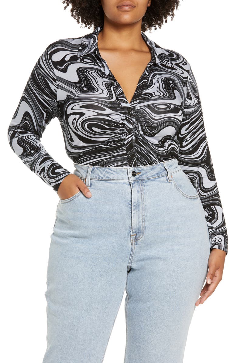 Sanctuary Dreamgirl Button-Up Top, Main, color, 
