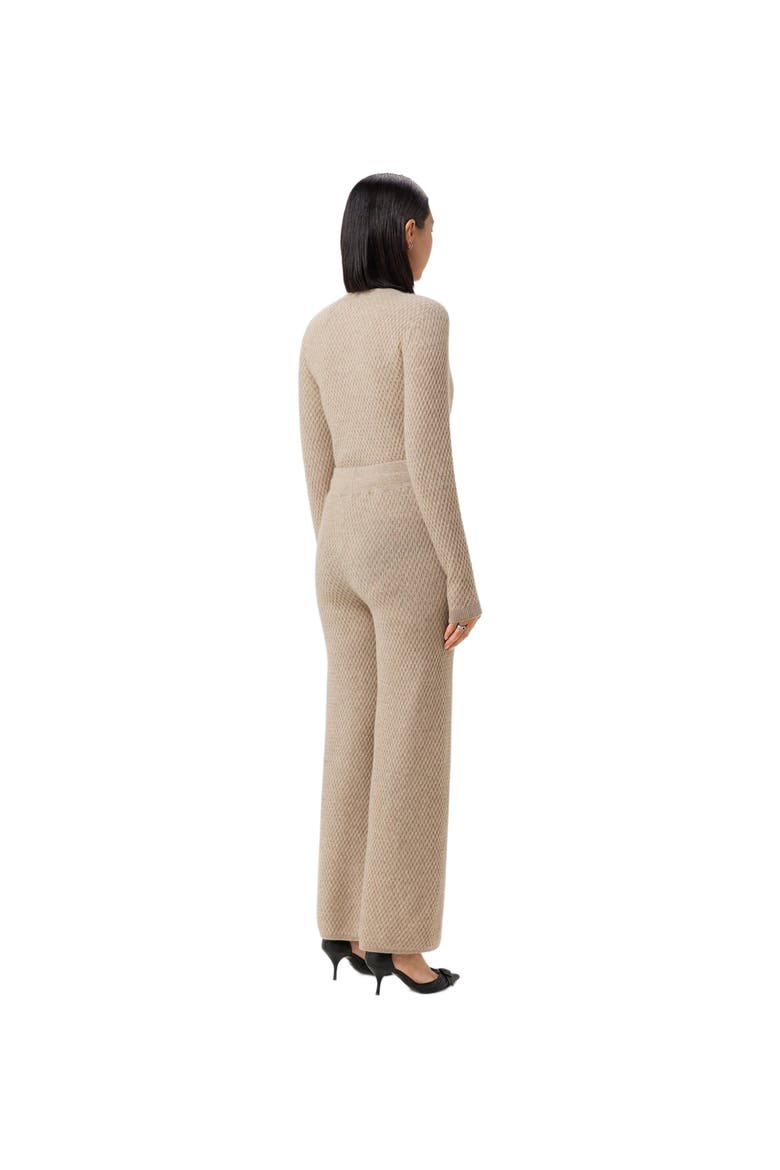 Textured Knit Cashmere Pants, Alternate, color, warm grey