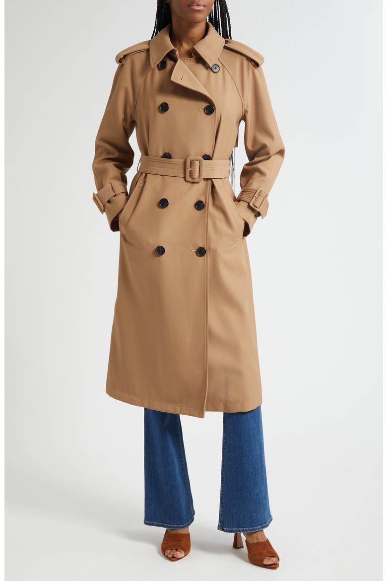 Conneley Dickey Trench Coat, Main, color, HAZELNUT