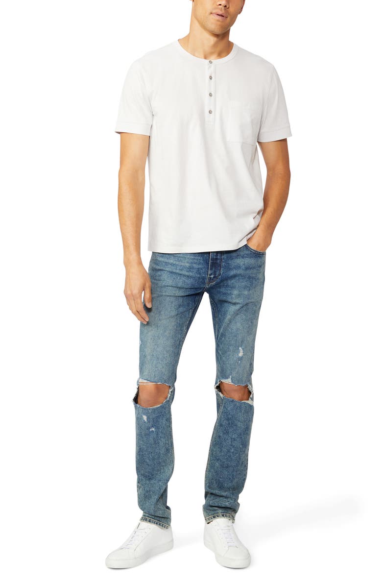 PAIGE Lennox Ripped Slim Fit Jeans, Alternate, color,