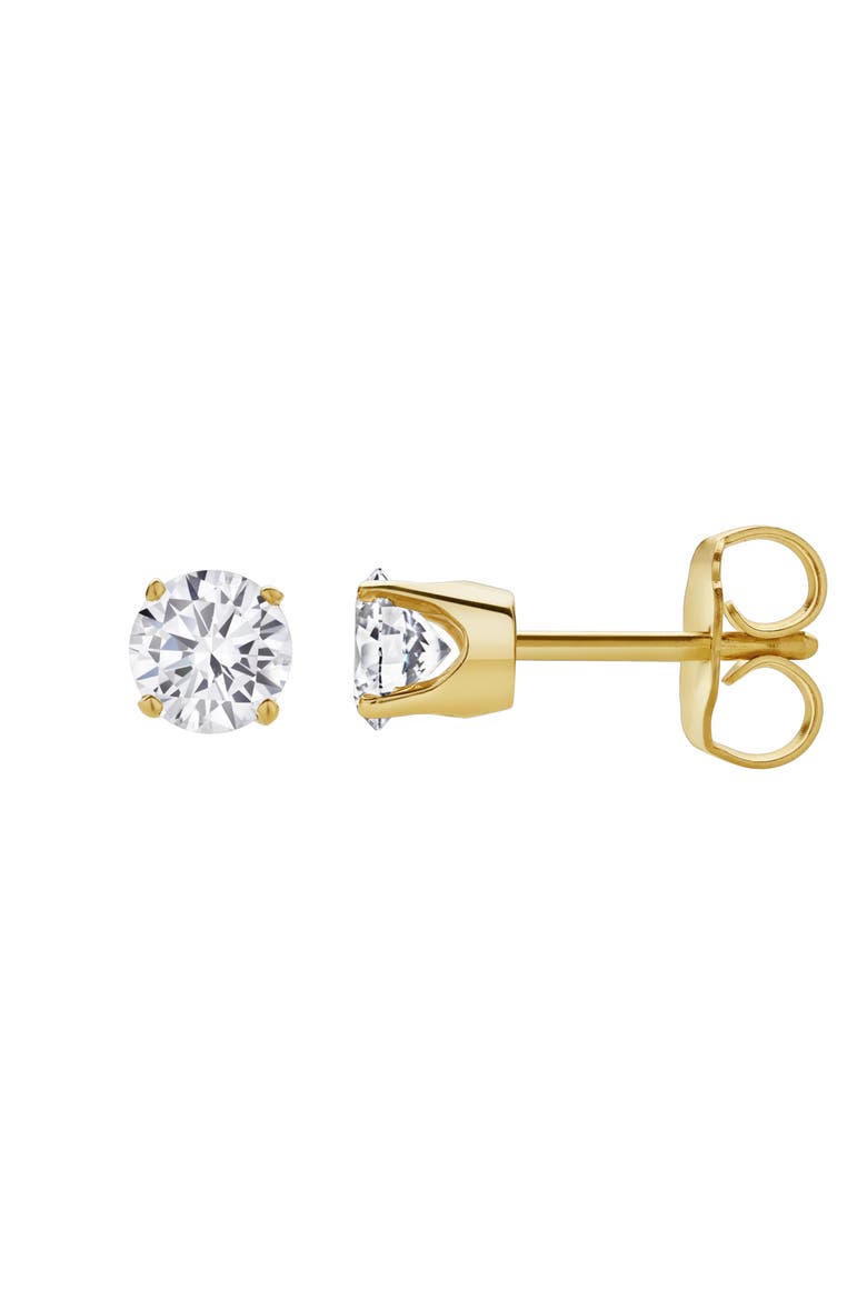 Seraph 0.75 Ct TW Lab Grown Round Diamond Studs 14K Gold Earrings, Alternate, color, 14K Yellow Gold