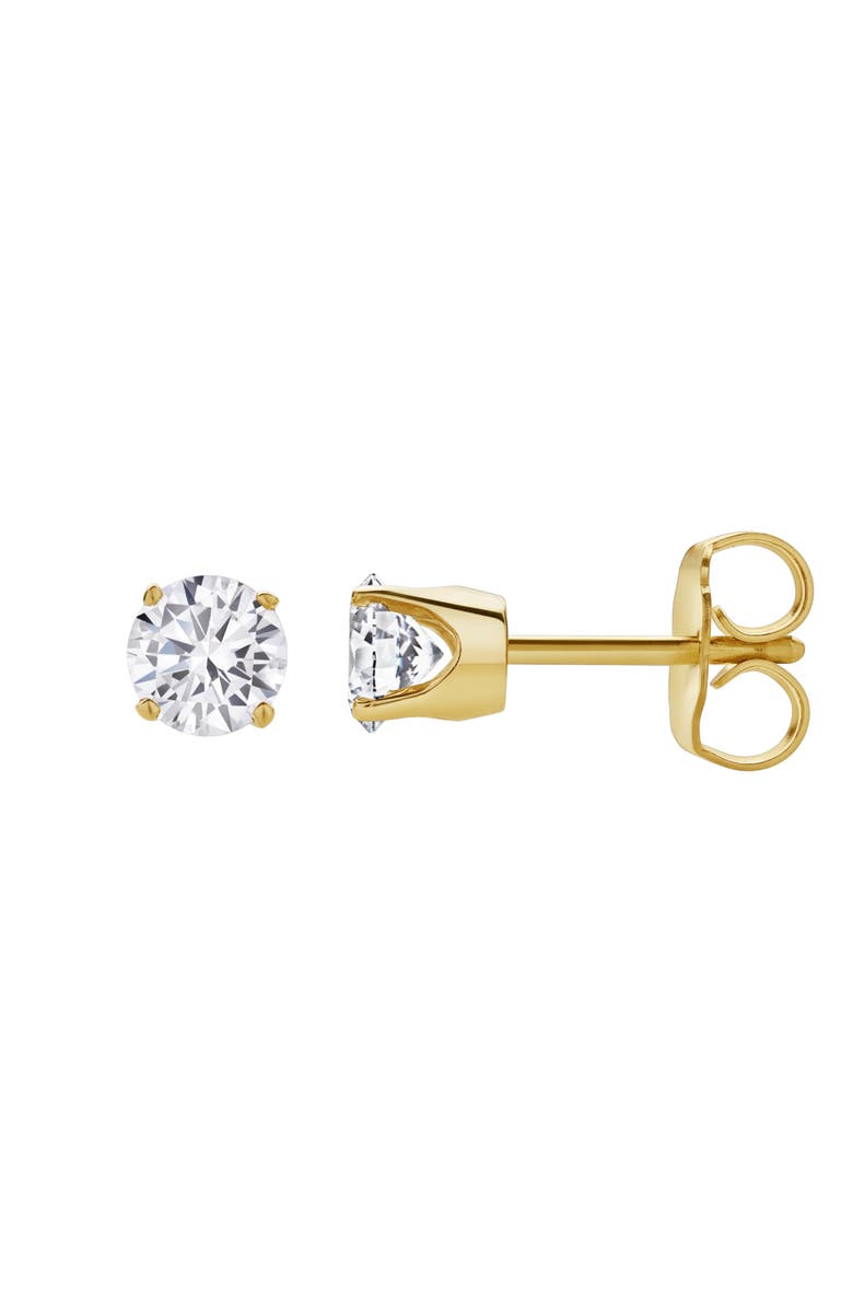 LuvMyJewelry Seraph 1.5 Ct TW Lab Grown Round Diamond Studs 14K Gold Earrings, Main, color, 14K Yellow Gold