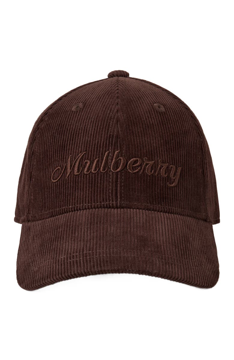 Mulberry Corduroy Baseball Cap, Main, color, 