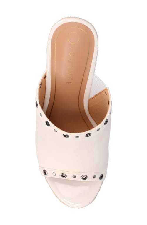 Journee Collection Yari Platform Wedge Espadrille Sandal In White
